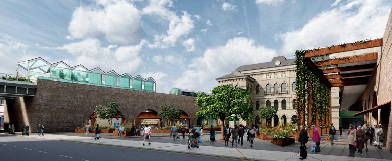 Peckham Rye Square, Double Viaduct and Blenheim Grove Community Building 2015 - ongoing. Artist and designer Wendy Hardie in collaboration with Landolt + Brown Architects.