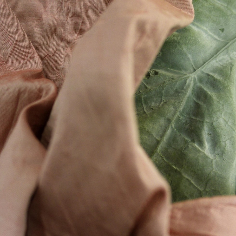 Wendy Hardie sculpture 'Underside 2011(cast concrete, silk)'