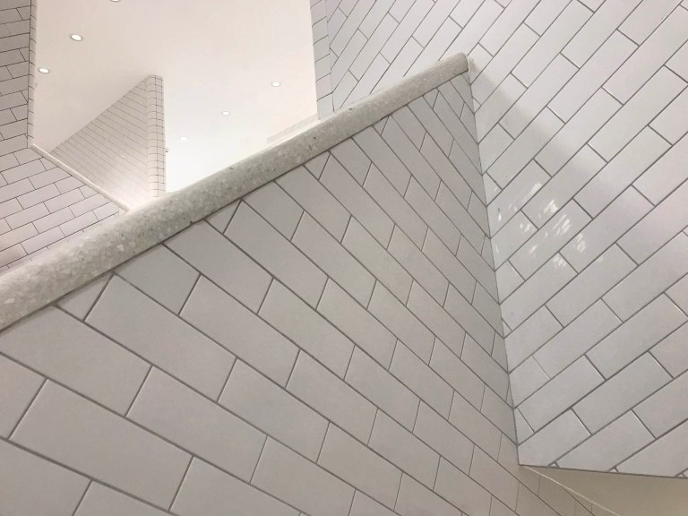 Wendy Hardie in design collaboration with Landolt + Brown Architects, London Victoria Station WCs  Interior Design Refurbishment